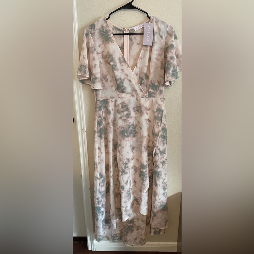 Azalosie - High Low Tie Dye Dress - Size M
